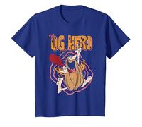 Captain Caveman OG Hero T-Shirt, Enfant, Bleu Royal, 3 Ans