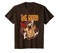 Captain Caveman OG Hero T-Shirt, Enfant, Marron, 8 Ans