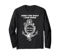 Captain Docking The Boat Funny Sailing Humour Nautical Citation Manche Longue