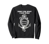 Captain Docking The Boat Funny Sailing Humour Nautical Citation Sweatshirt