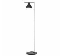 FLOS Lampadaire Captain Flint – noir, marbre noir