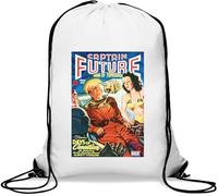 Captain Future Sac de gym décontracté avec cordon Blanc