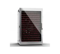 Klarstein Déshydrateur, déshydrateur pour légumes, fruits, champignons & viande, en acier inoxydable 2000 W, avec 20 grilles métalliques, avec minuterie 24H & écran tactile, alimentaire