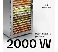 Captain Jerky 200 déshydrateur 2000 W 30-90 °C minuterie 24 h inox