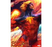 Captain Marvel #34 Stanley Artgerm Lau Spoiler Teaser Variant W/ Rated Comics Backer