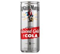 Captain Morgan Original Spiced Gold & Cola 5% Vol. 12x0,25l Dosen