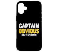 Captain Obvious Coque pour iPhone 16 Plus