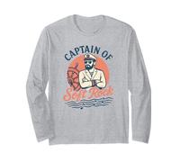 Captain of Soft Rock Retro Nautical Yacht Rock Rock Rock Music Vibes Manche Longue