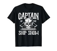 Captain of The Ship Show Funny Boat Captain Pun T-Shirt Graphique avec Valeur