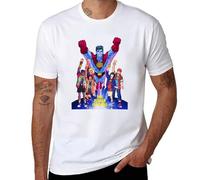 Captain | Planet|and|The|Planeteers,T-shirt pour homme, Style blanc, L