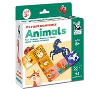 Captain Smart Jeu de dominos, Mes Premiers Animaux Dominos | Animaux Nature Observation | 24 Grandes Pièces | Jeu éducatif Jouets Éducatifs Cadeau pour Enfants à partir de 3 Ans