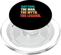 Captain The Man The Myth The Legend Sailor Skipper PopSockets PopGrip pour MagSafe