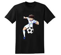 Captain Tsubasa Le Petit Black T-Shirt Printed Tee Graphic Top for Men Shirt S