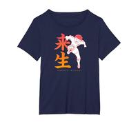 Captain Tsubasa Teppei Kisugi （Nom du Personnage） T-Shirt, Femme Grandes Tailles, Bleu Marine, 1X