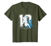 Captain Tsubasa Tsubasa Ozora(Numéro 10) (C) Yoichi Takahashi T-Shirt, Enfant, Olive, 2 Ans