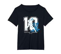 Captain Tsubasa Tsubasa Ozora(Numéro 10) (C) Yoichi Takahashi T-Shirt, Femme Grandes Tailles, Noir, 3X