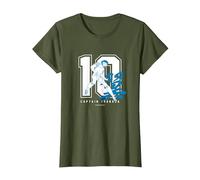 Captain Tsubasa Tsubasa Ozora(Numéro 10) (C) Yoichi Takahashi T-Shirt, Femme, Olive, S
