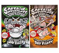 Captain Underpants Book 11 & 12 Collection 2 Books Set (Captain Underpants and the Tyrannical Retaliation of the Turbo Toilet 2000 & Captain Underpants and the Sensational Saga of Sir Stinks-A-Lot)