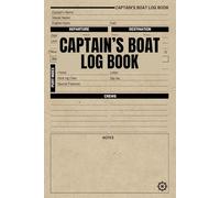 Captain's Boat Log Book: Logbook for Sailors, Navigators and Helmsmen to Record and Track Trips