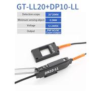 Capteur à fibre optique de type fenêtre 12-24 V CC 0,3 mm, interrupteur de détection haute précision for l'automatisation industrielle(20MM PNP Amplifier)