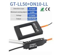 Capteur à fibre optique de type fenêtre 12-24 V CC 0,3 mm, interrupteur de détection haute précision for l'automatisation industrielle(50MM NPN Amplifier)