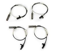 Capteur ABS d'usure de Vitesse de Roue Avant et arrière 4 pièces pour BMW Série 1 et 3 E81 E82 E87 E90 E91 E92 E93 (2004-2012) 34526760424 et 34526760425