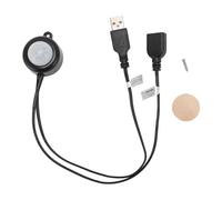 Capteur activé par Le Mouvement PIR, Interface USB Plug and Play, contrôleur de capteur Infrarouge DC5V à 24V pour Le contrôle de la lumière (Noire)