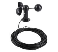 Capteur anémomètre, trou de montage 0-3,8 V 4 cm, jauge de vent, compteur anti-interférence, 3 tasses, détecteur de vitesse, tasse de vitesse du vent avec câble de 8 m pour