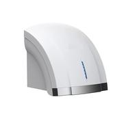 Capteur Compact électrique de sèche-mains Commercial, sèche-mains automatique, essuie-glace à grande vitesse 1800W for salle de bain Montage mural commercial(White hand dryer)