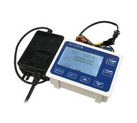 Capteur d'affichage numérique - Jauge de contrôle quantitatif - Compteur d'eau électronique - Compteur de température et de temps pour tuyau de piscine - Débitmètre numérique à gaz pour adulte
