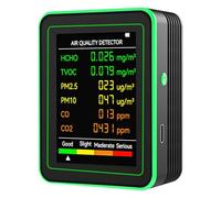 Capteur d'air d'intérieur professionnel pour mesurer la température et l'humidité du CO2 Formaldéhyde TVOC et HCHO avec précision