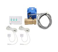 Capteur D'alarme, Capteur de Fuite d'eau Vanne à Bille en Laiton Simple Kit de Système de Détection de Fuite d'eau à Double Voie AC100 à 240V
