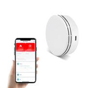 Capteur d'alarme NDIR 4 en 1 pour CO₂ + PM2,5 + température + humidité : testeur intelligent de qualité de l'air Tuya WiFi avec alarmes acoustiques et optiques