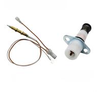 Capteur d'allumage pour gaz pour robuste en pour cuivre avec électrovanne intégrée - Aiguille thermocouple ajustable pour brûleur de cuisine et four extérieur(Double line)