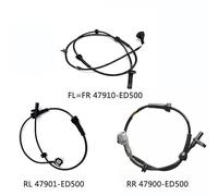 Capteur d'angle de manivell Capteur de vitesse de roue ABS avant/arrière gauche/droite, compatible avec Nissan Tiida C11 SC11 1.5 dCi 1.6L 1.8L 2004-2013(Front Left or Right)