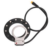 Capteur D'assistance électrique, Haute sensibilité 12 Aimants, Capteur à Double Effet Hall Droit, Accessoires de Pédale de Vélo électrique avec Petit Trou pour Un Contrôle Précis