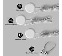 Capteur de bande LED interrupteur DC12 24V tactile/PIR capteur de mouvement/double porte pour armoire placard et tiroir bricolage étagère vitrine éclairage Touch Sensor B