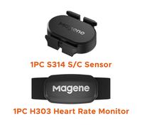 Capteur De Cadence S3 +,Bluetooth Ant,Compteur De Vitesse,Double Capteur,Accessoires De Vélo,Compatible Avec Zwift - Type S314 And H303 Sensor