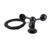 Capteur de capteur anémomètre VITESSE VITESSE, trois tasses Détecteur de vitesse du vent avec câble à l'épreuve de 8 m et trou de montage de 4 cm pour la mesure de la vitesse du