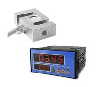 Capteur de charge de type S + indicateur de pesage 10 kg, 20 kg, 30 kg - 1 tonne, 2 tonnes, jauge de contrainte haute précision for balance à plate-forme et balance for camion Essai de force de tracti
