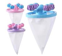 Capteur de cheveux de lavage, épilateur à cheveux | 3 x sac en filet pour filtre à peluches | Filet liquide réutilisable de filtration des cheveux Outil de nettoyage de pull en laine pour pull en