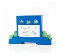 Capteur de courant alternatif triphasé Transmetteur de courant triphasé 4-20 mA 0-10 V 0-5 V CA Transducteur de courant 2 A 5 A 10 A 20 A(3x0-10V Output,3XAC 0-10A_PORE SIZE 8MM_DC 24V)