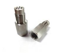 Capteur de débit d'air capteur de qualité de l'ai Adaptateur universel pour capteur d'oxygène, en acier inoxydable SS304, pour voyant de contrôle du moteur, mini catalyseur CEL, entretoise M18 x 1,5