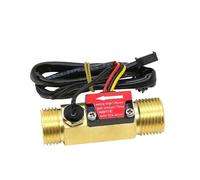Capteur de débit d'eau 1/2 "3/4", avec détection de température + transducteur de température M8 DC3.5~24V for chauffe-eau, distributeurs d'eau pour l'écoulement des liquides(3/4")