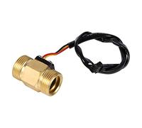 Capteur de débit d'eau à effet Hall, filetage G3/4" DN20 mm, débitmètre d'eau entièrement en cuivre, plage de débit de 2 à 45 L/min avec sortie de signal d'impulsion, pour
