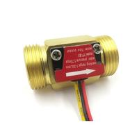 Capteur de débit d'eau compteur indicateur débitmètre G3/4 DN20 filetage mâle laiton 1-30L/Min L50mm YF-B5 Options d'unité polyvalentes