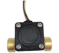 Capteur de débit d'eau en laiton avec effet Hall 1-30L/min 1.75MPa 5V DC pour appareils ménagers et traitement de l'eau (SEN-HZ21WC)