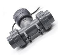 Capteur de débit d'eau en ligne en PVC, 1 pouce, 5-3000L, capteur de commutation, débitmètre d'eau à acide chlorhydrique, 1 pièces