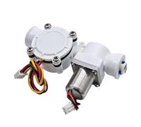 Capteur de débit d'eau for tuyau PE 1/4 ", avec vanne à impulsion électromagnétique, électrovanne de débit 1,75 MPa, vanne intégrée DC1,8~5V