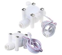 Capteur de débit d'eau liquide à 2 points 1/4" - Prise rapide - Contrôle de l'interrupteur à eau - Compteur de débitmètre - 300 ml/min - Commande par interrupteur à capteur